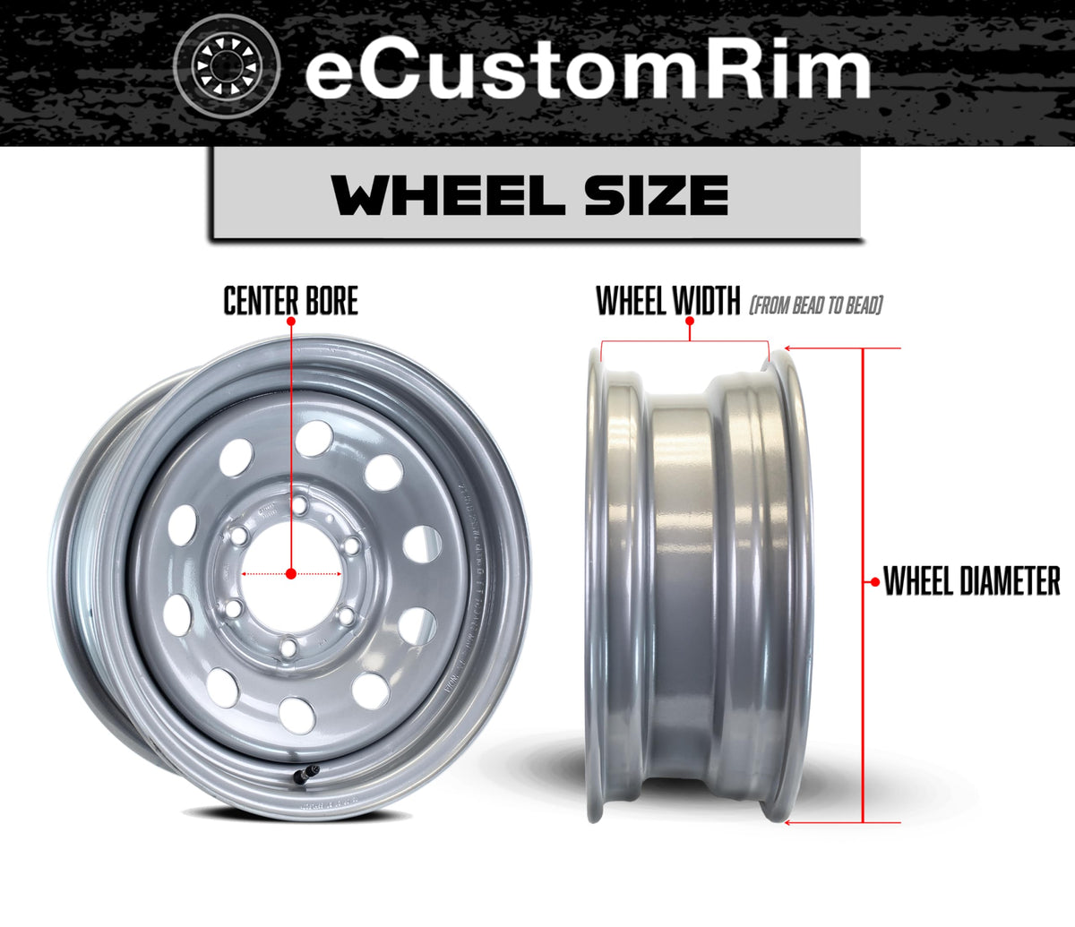 2-Pack 12 Inch Trailer Tire Rim Assembly V88367