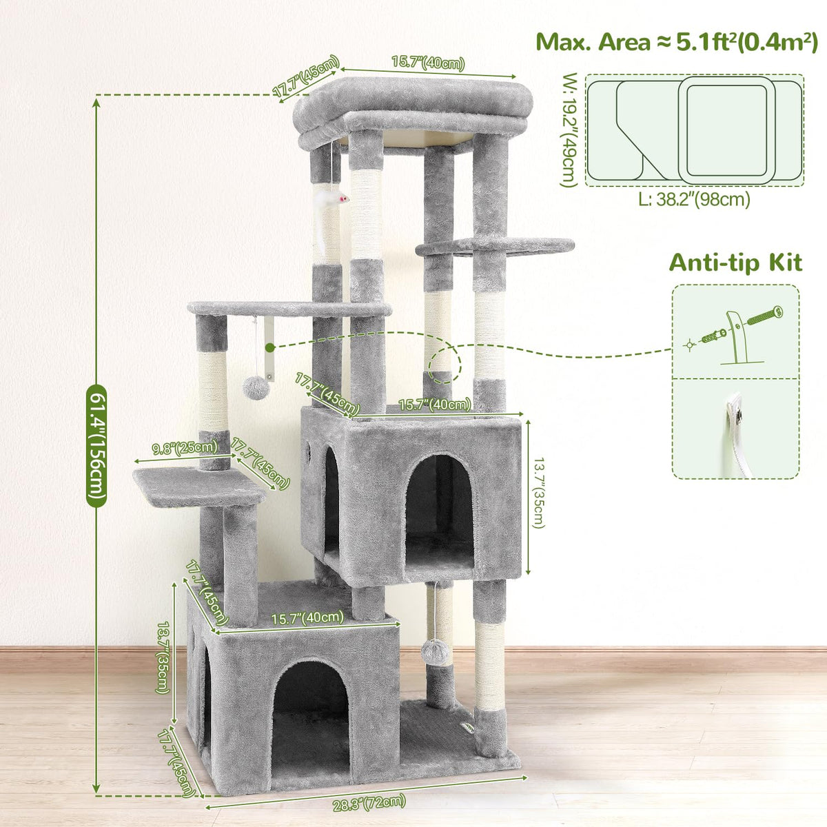 Light Grey Cat Tree P424796