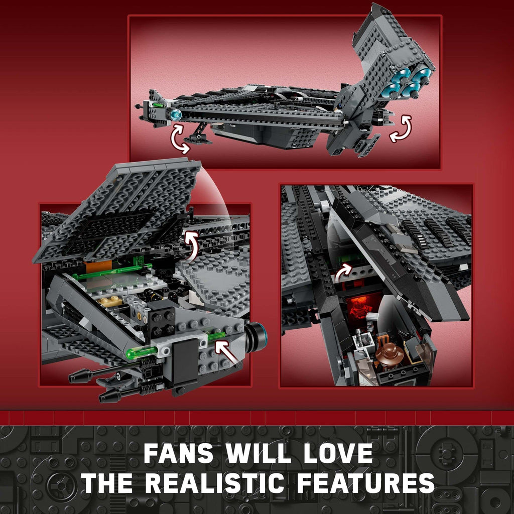 Buildable Toy Starship with Minifigure and Droid Figure I1334