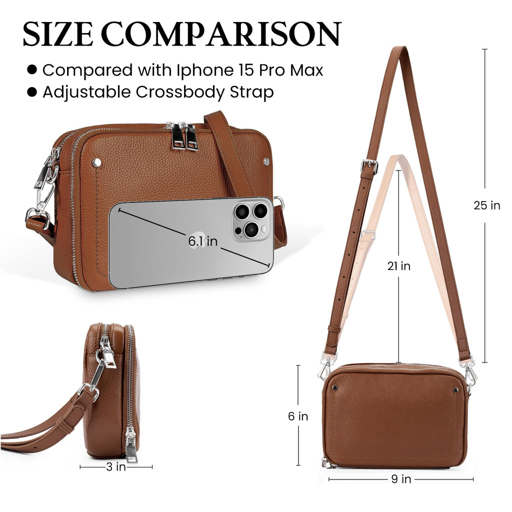 Genuine Leather Crossbody Bags X23788