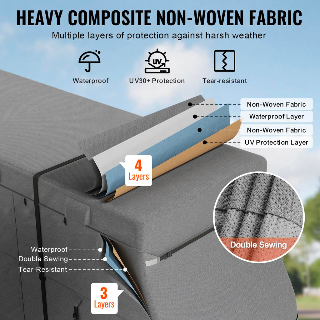 40-43 ft Non-Woven Fabric Waterproof RV Cover with Storage Bag F844