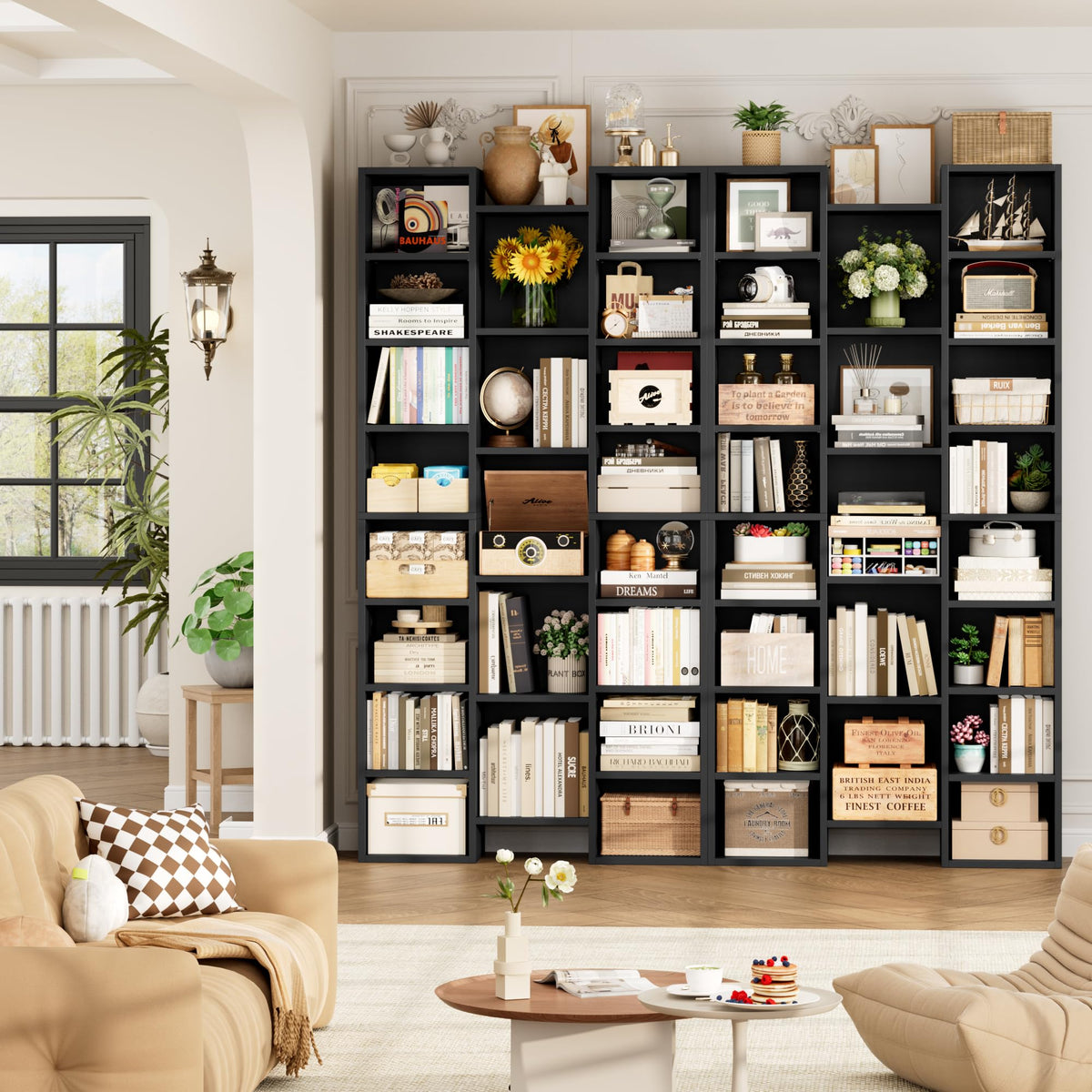 71'' H Black 21 Cube Bookshelf T927099