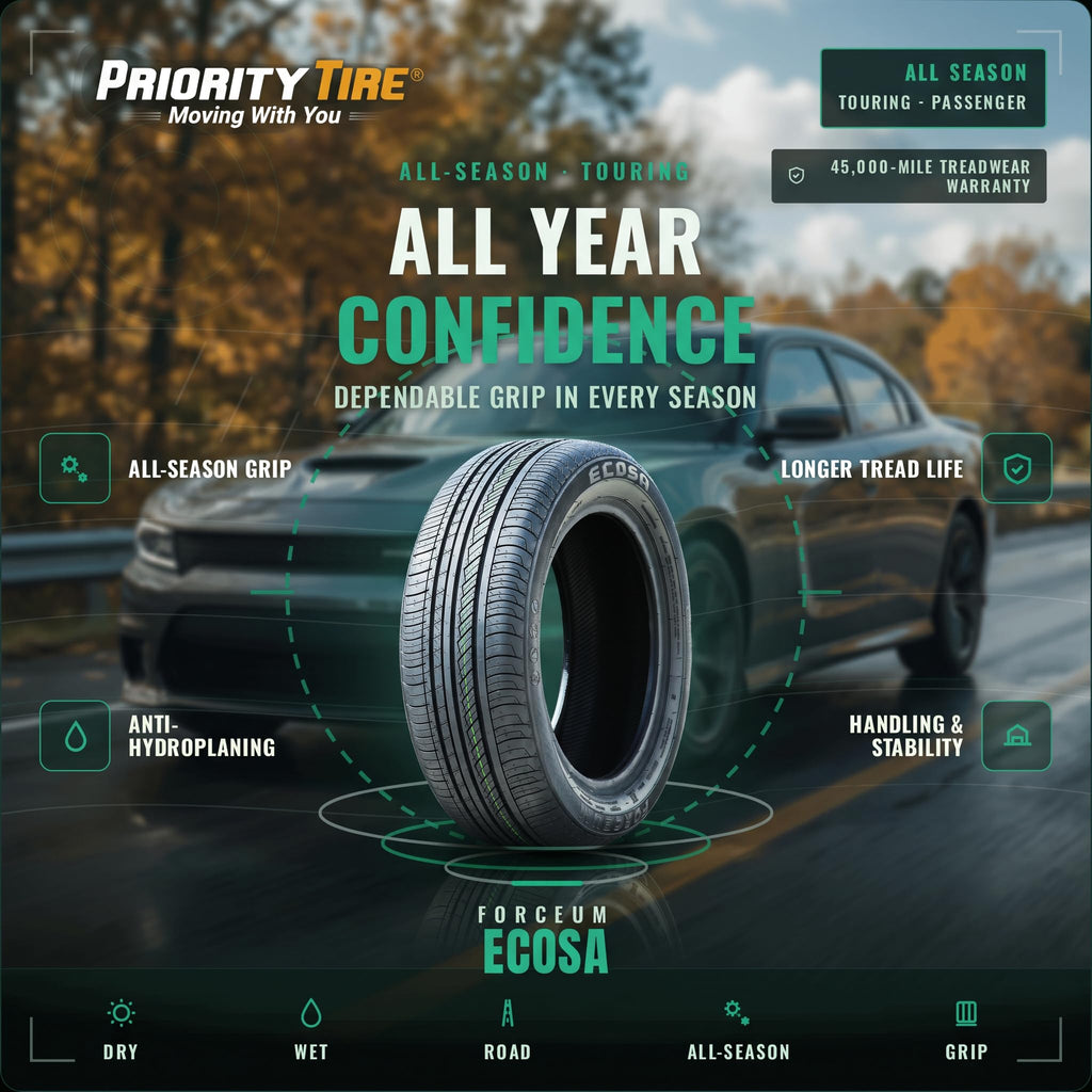 All-Season Touring Radial Tire 205/65R15 94V Black Side Wall I3490