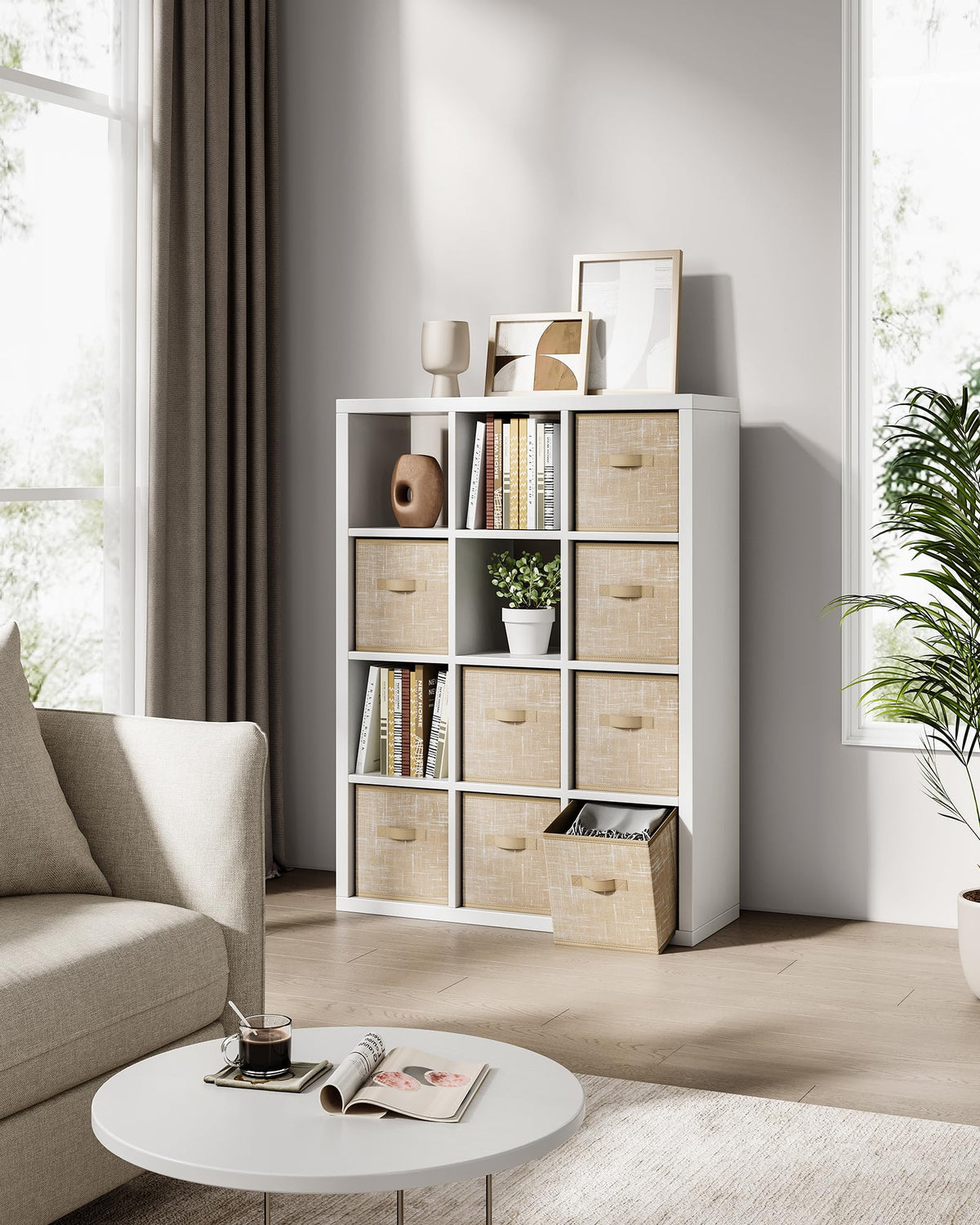 Set of 8 Foldable Storage Cubes D5525