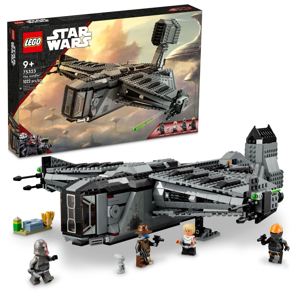 Buildable Toy Starship with Minifigure and Droid Figure I1334