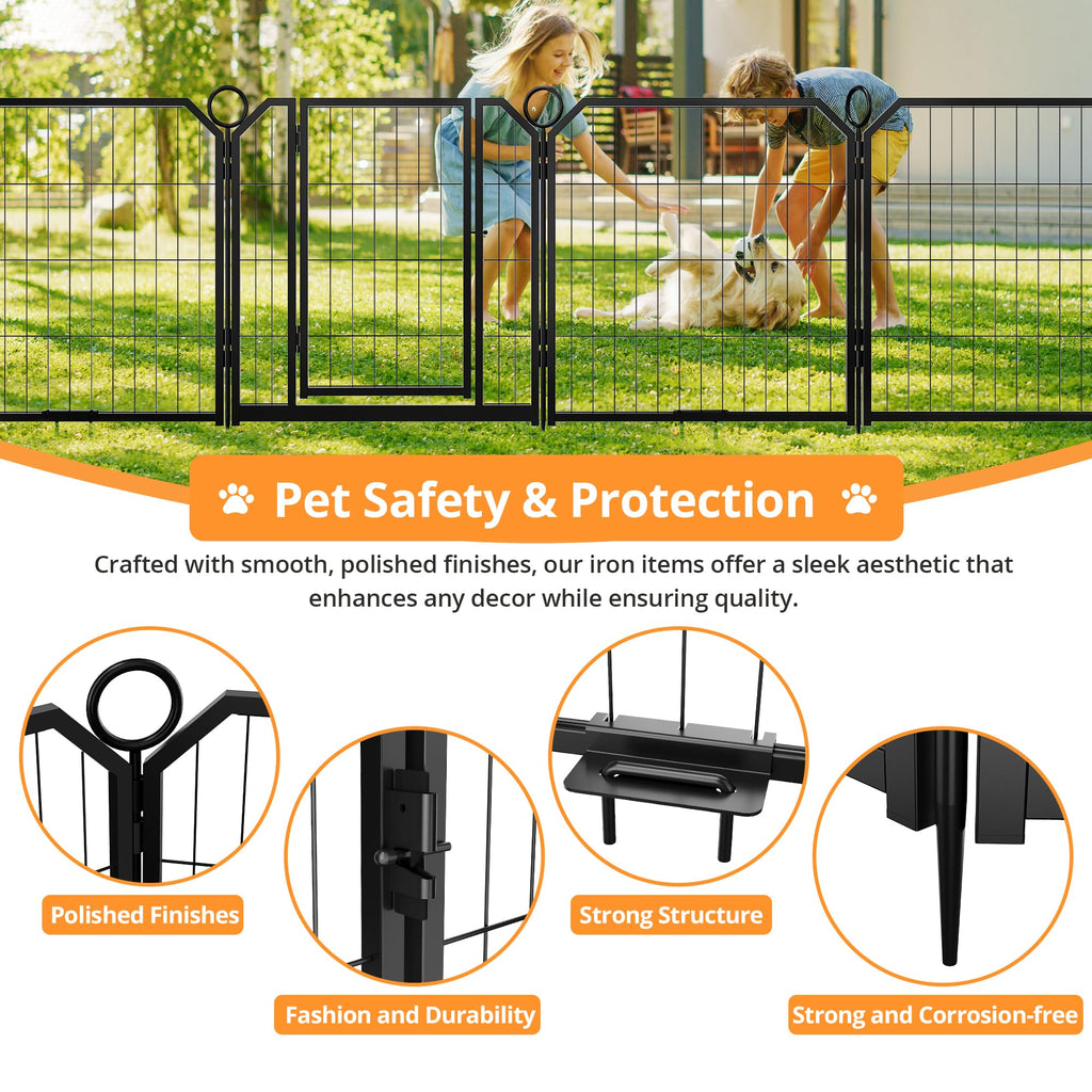32 Inch 16 Panel Metal Dog Playpen A113