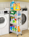 Laundry Room Organization Cart with Casters U3784