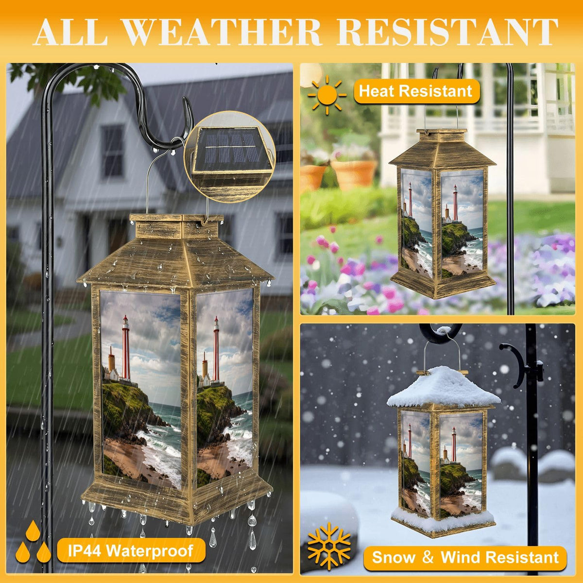 Waterproof LED Solar Lantern T62952