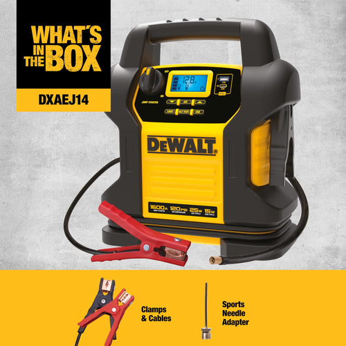 1600 Peak Amp Jump Starter with 120 PSI Air Inflator V730