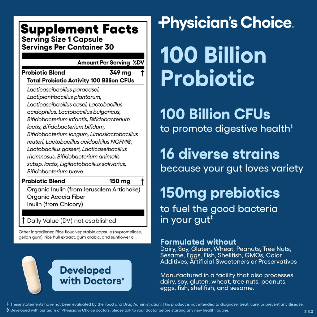 100 Billion 16 Strains Probiotic with Prebiotics A22671
