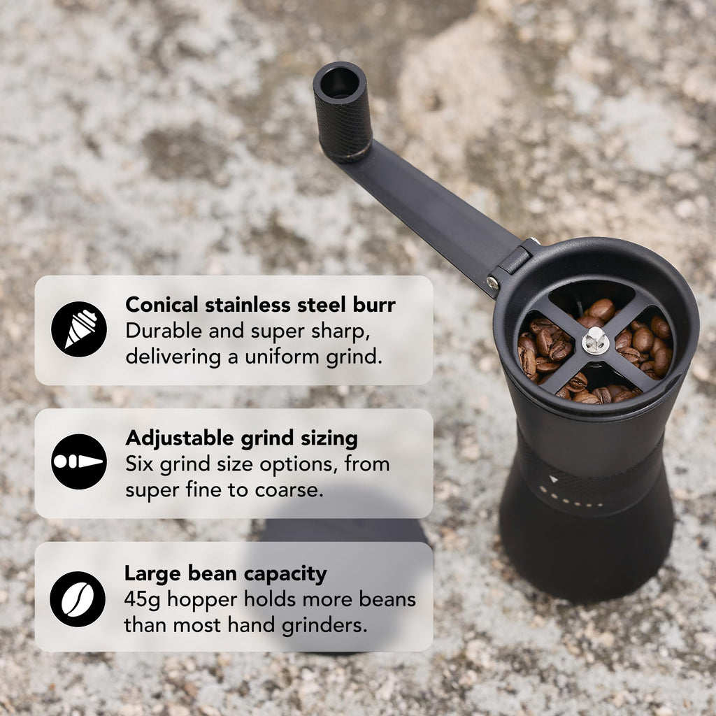 Manual Coffee Grinder with Stainless Steel Burrs I275679