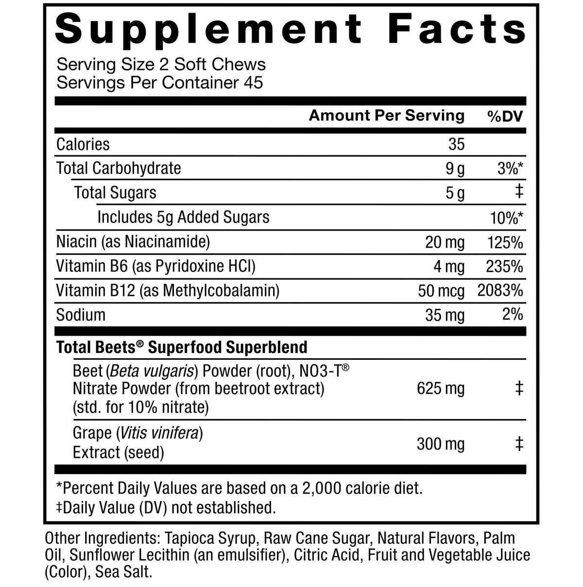 Berry Flavor 90 Count 2 Pack Soft Chew Dietary Supplement T718
