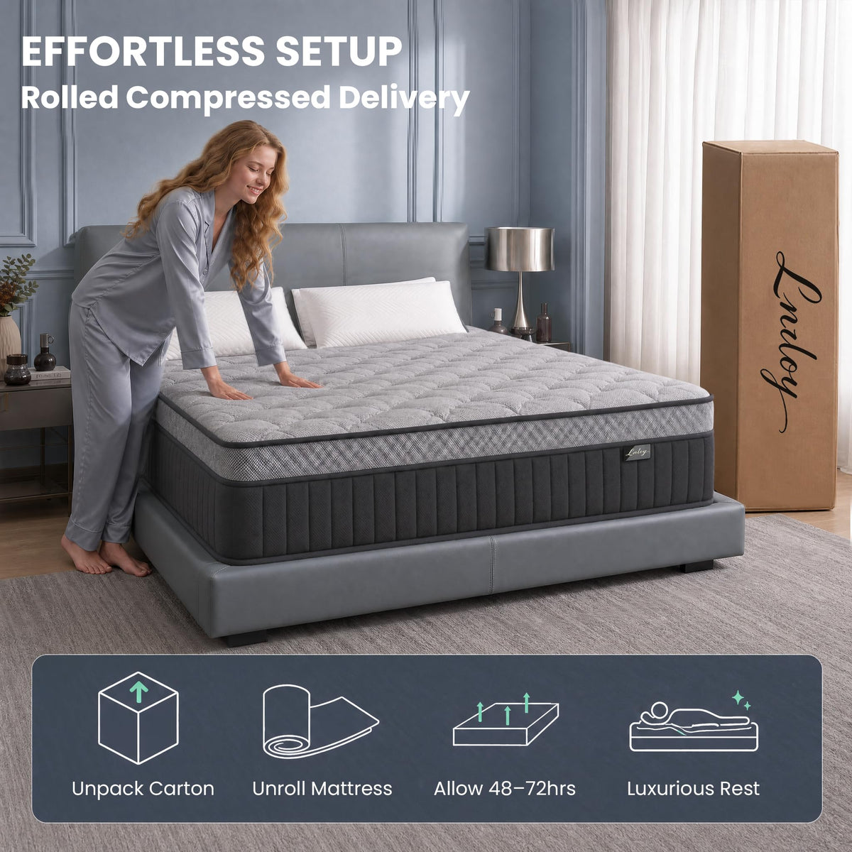 Full Size 12 Inch Hybrid Mattress F523