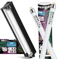8W T5 HO UVB Fluorescent Light Fixture Combo Kit Q350