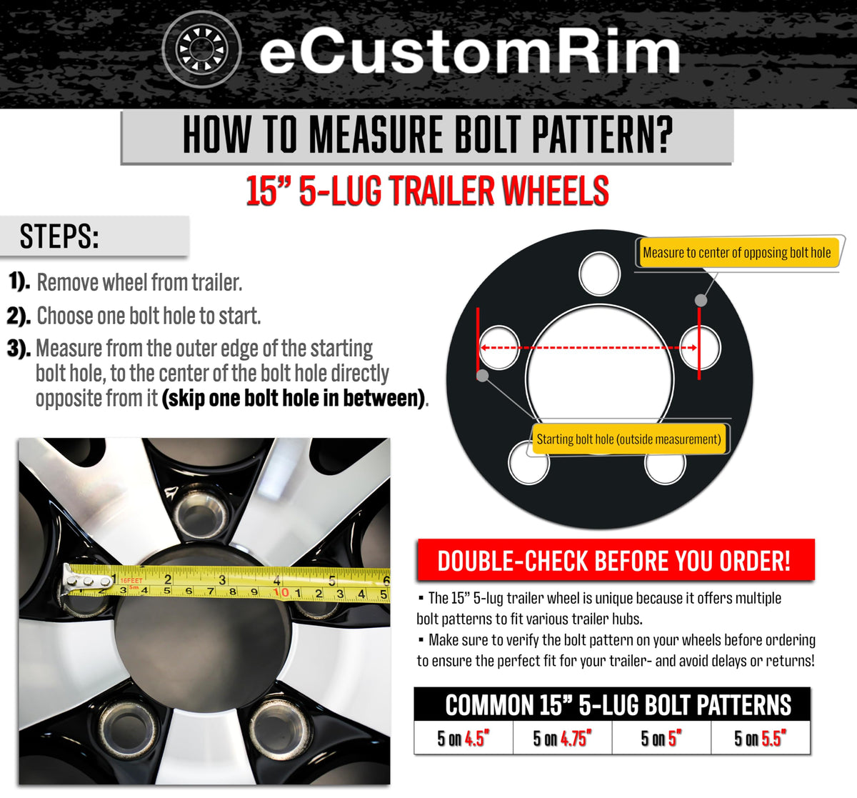 2-Pack 12 Inch Trailer Tire Rim Assembly V88367