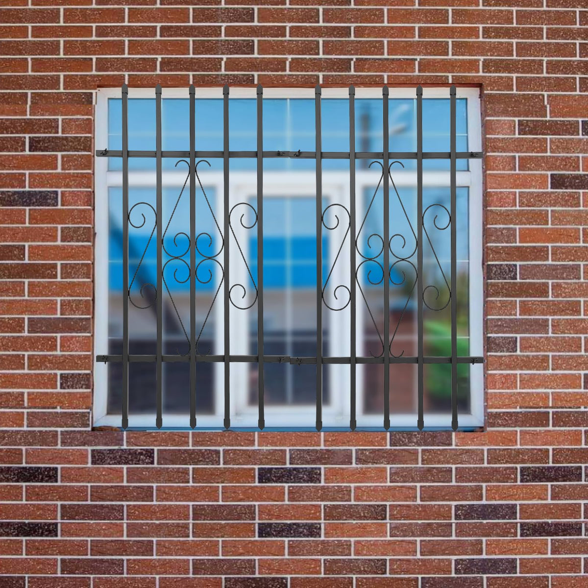 Window Security Bars Rust Resistant 24 x 36in Z874