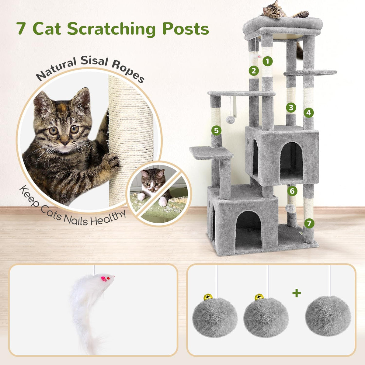 Light Grey Cat Tree P424796