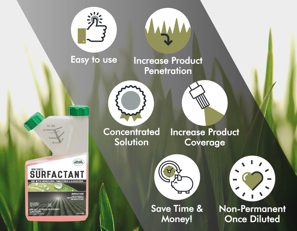 Non-Ionic Surfactant 16 Ounces and 2,4-D MCPA Dicamba Lawn Weed Killer 32 Ounces O717