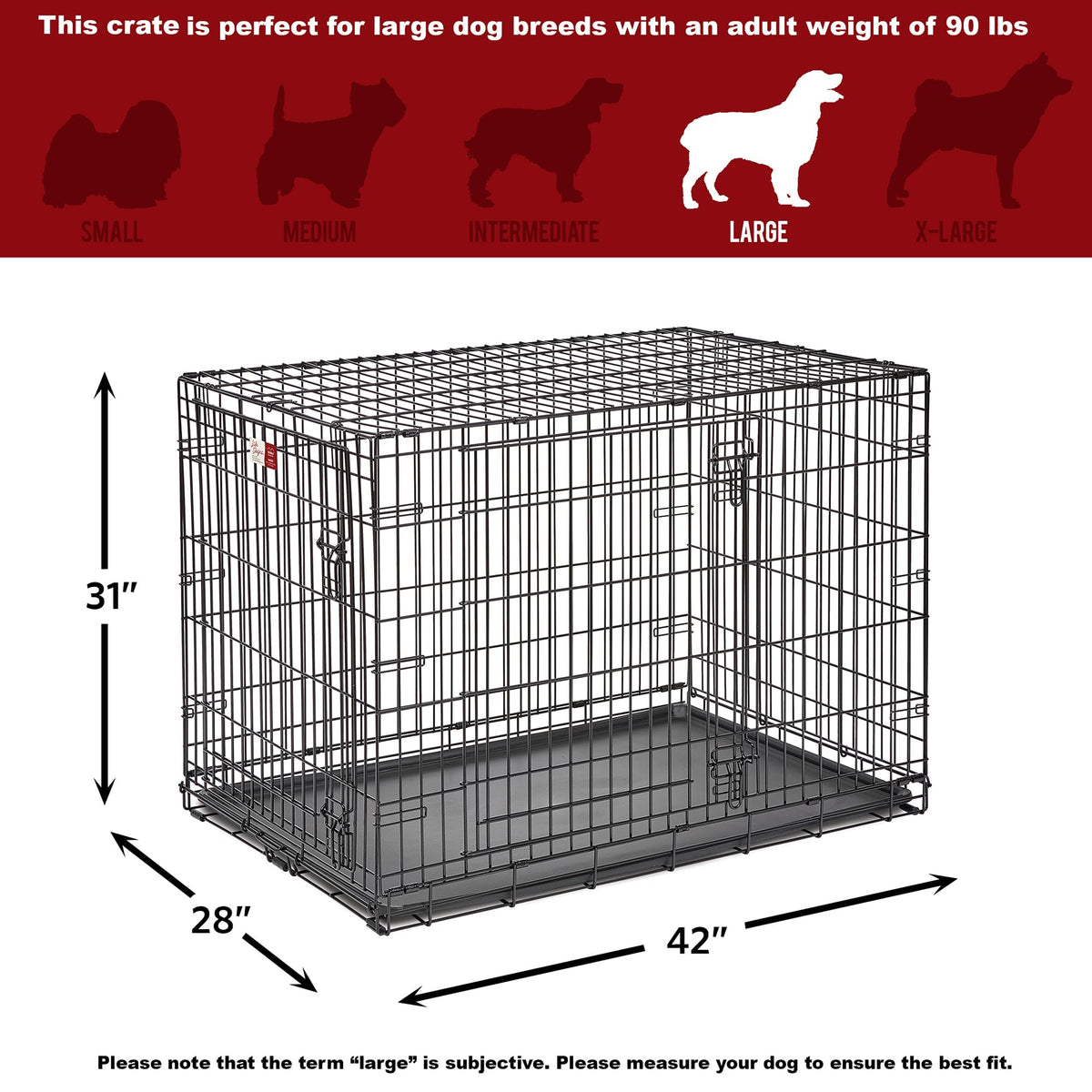 42-Inch Double Door Crate X169189