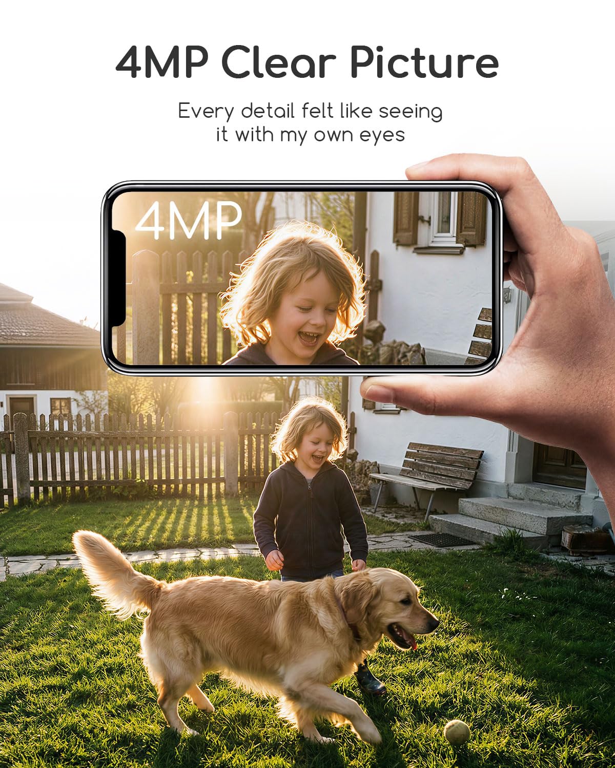 4MP/2.5K Wireless Outdoor Security Cameras C984