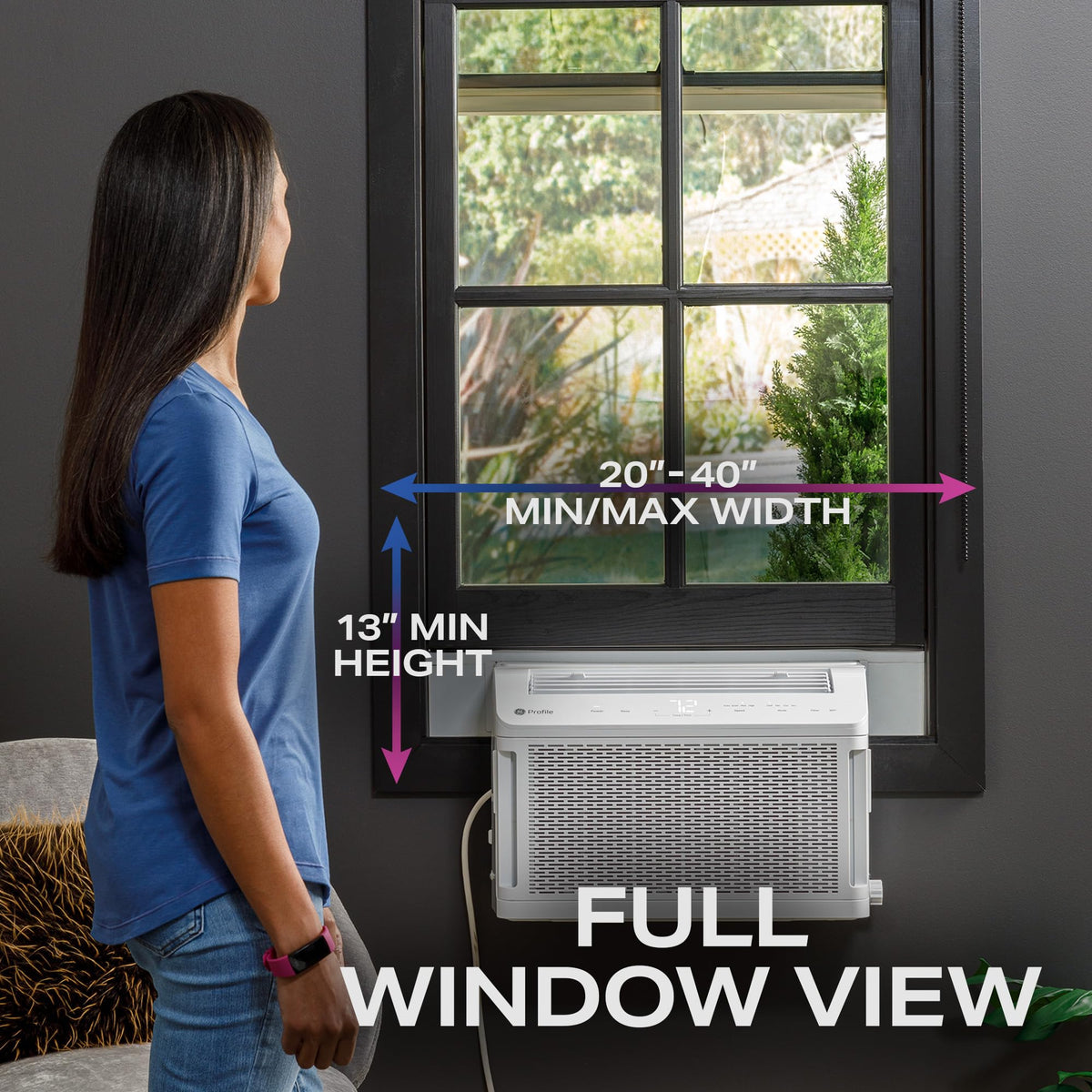 White Window Air Conditioner Unit, 8,300 BTU P144428