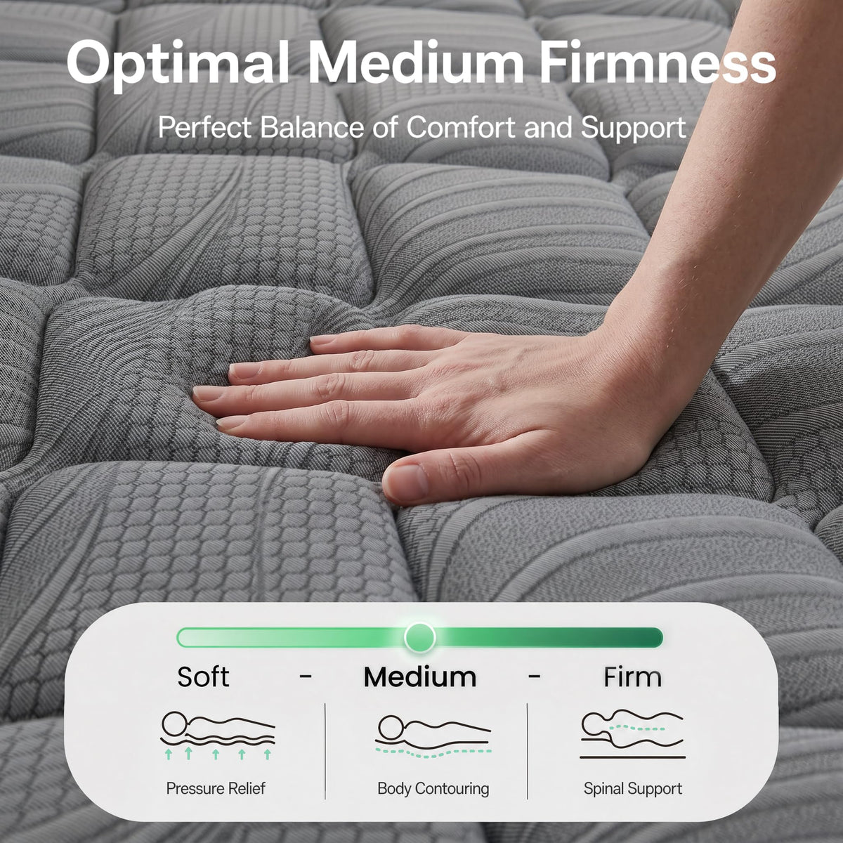 Full Size 12 Inch Hybrid Mattress F523