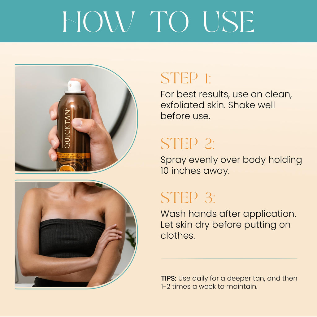6 oz Self Tanner Bronzing Spray W8212
