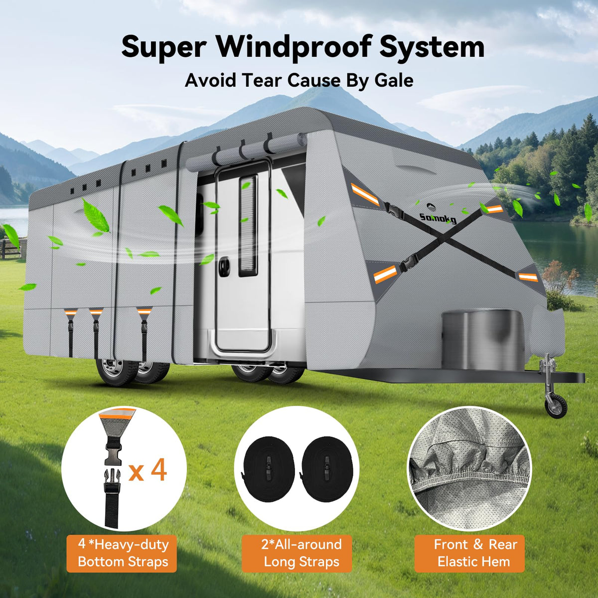 14-16 FT Heavy Duty 8-Layer Camper Cover O10106