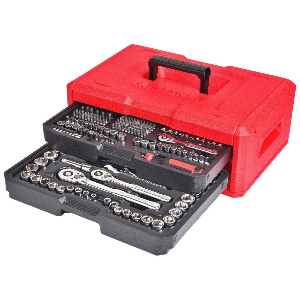 256-Piece Mechanics Hand Tool and Socket Set with 2-Drawer Tool Box P234