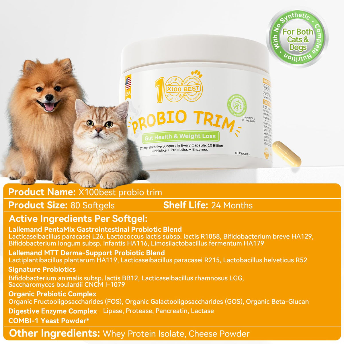 Probiotics for Dogs and Cats V338