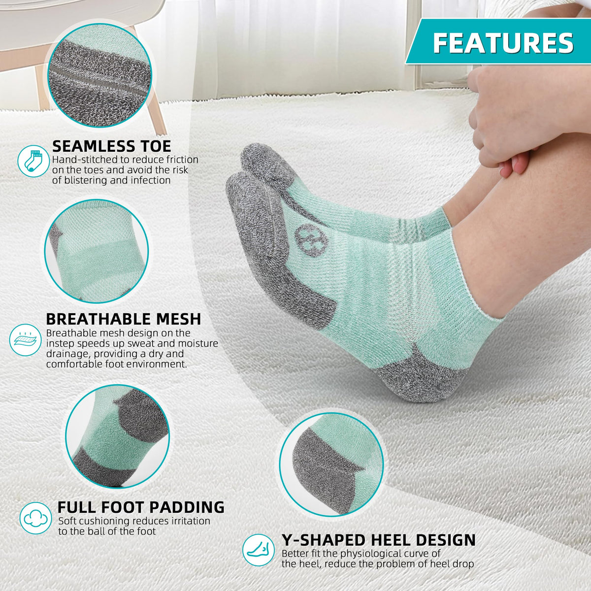 Diabetic Socks for Men, 10 Pairs Ankle & Low Cut Size 9-15 D761151