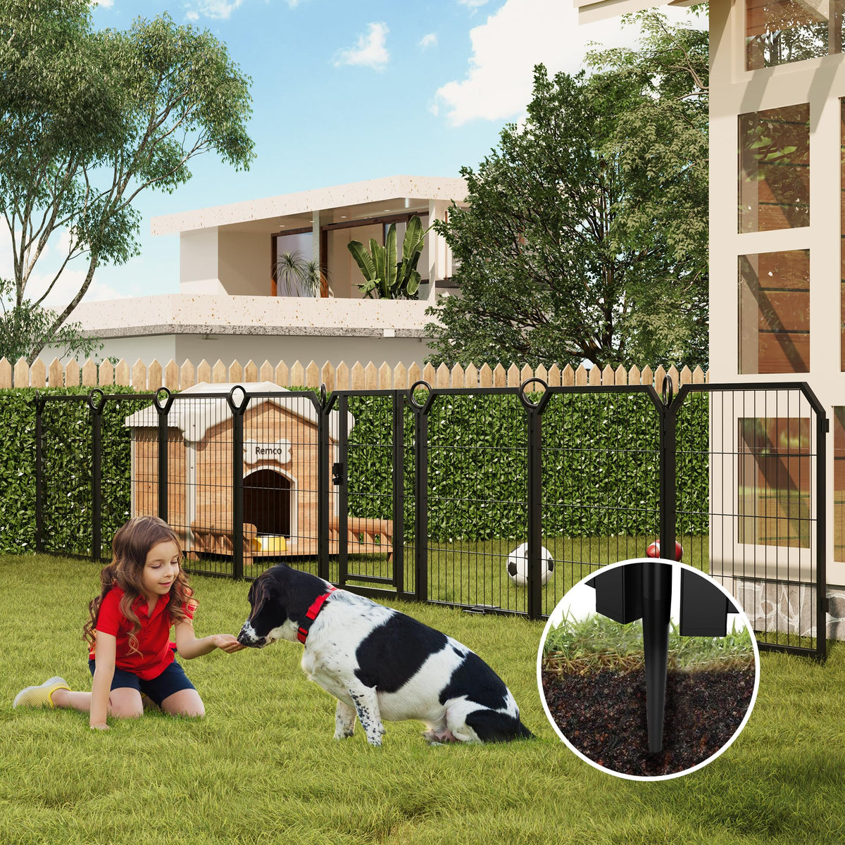 32 Inch 16 Panel Metal Dog Playpen A113