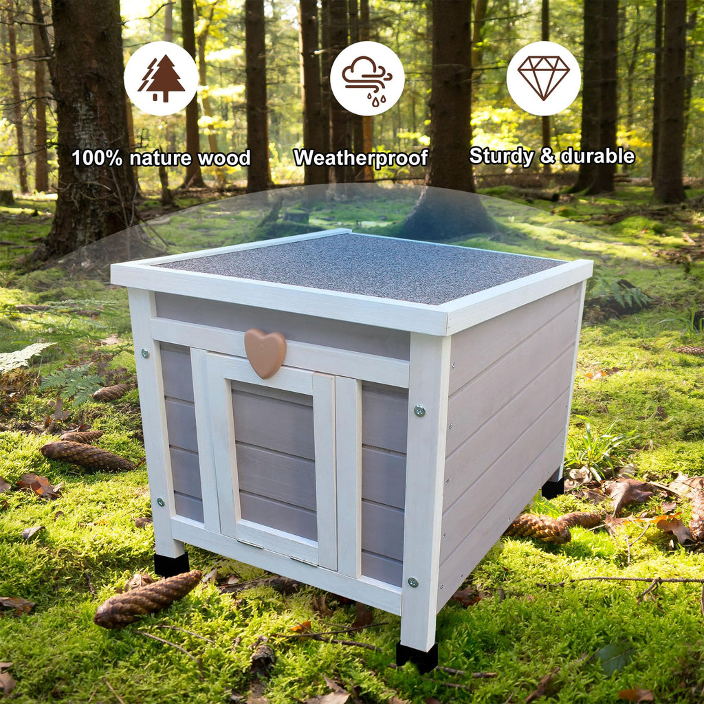 Insulated Outdoor Cat House with Liner Z713246
