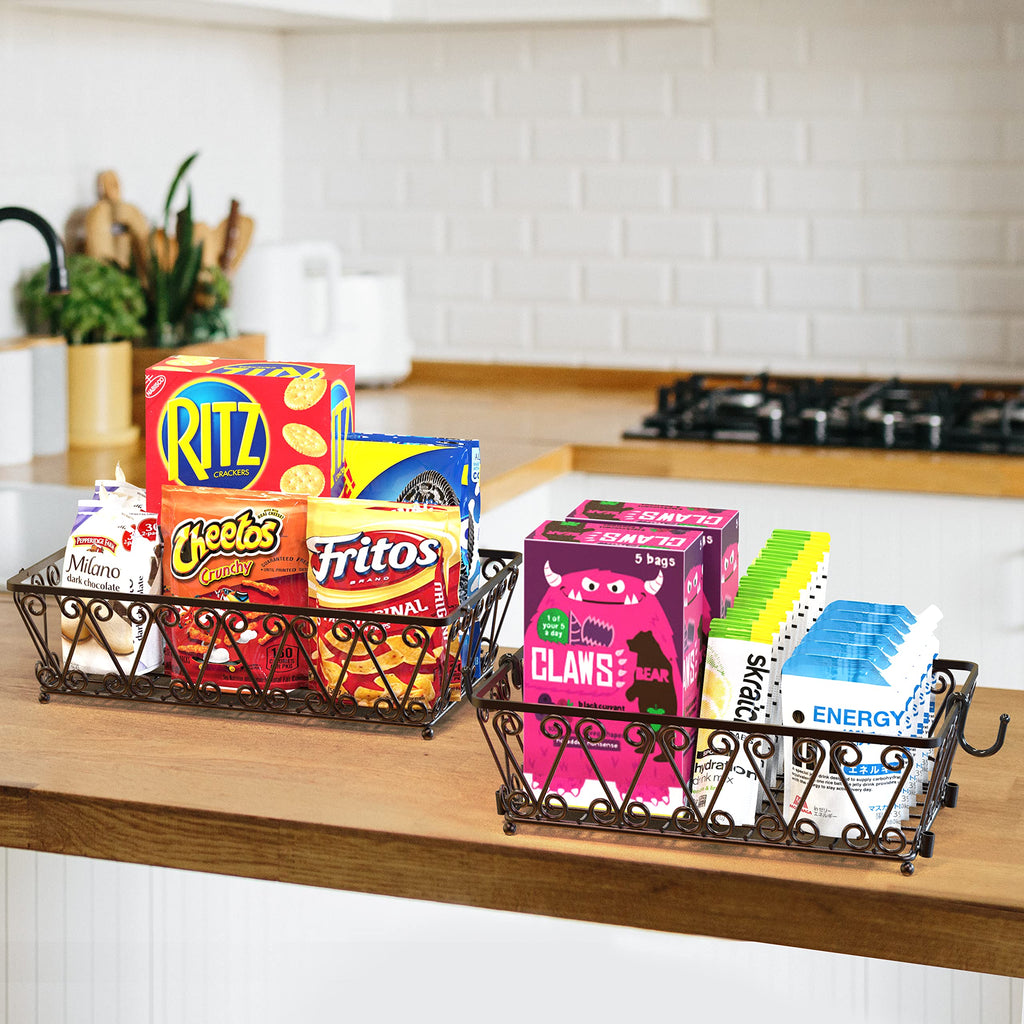 2-Tier Countertop Fruit Basket Bowl Storage G647966