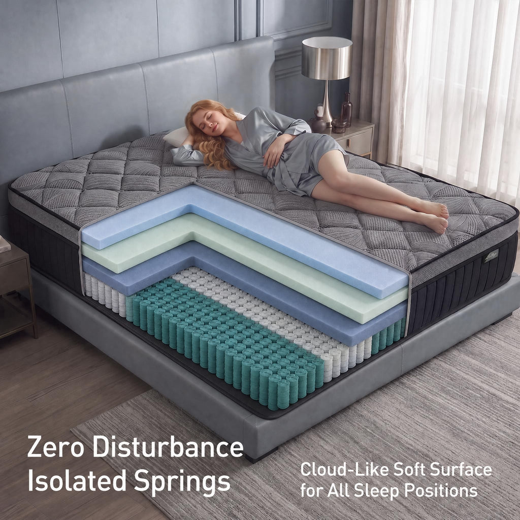Full Size 12 Inch Hybrid Mattress F523
