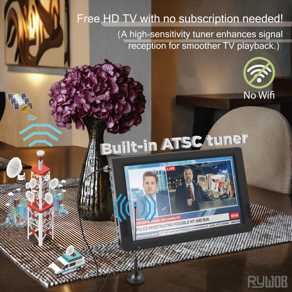 Portable Digital TV with Antenna Y241109